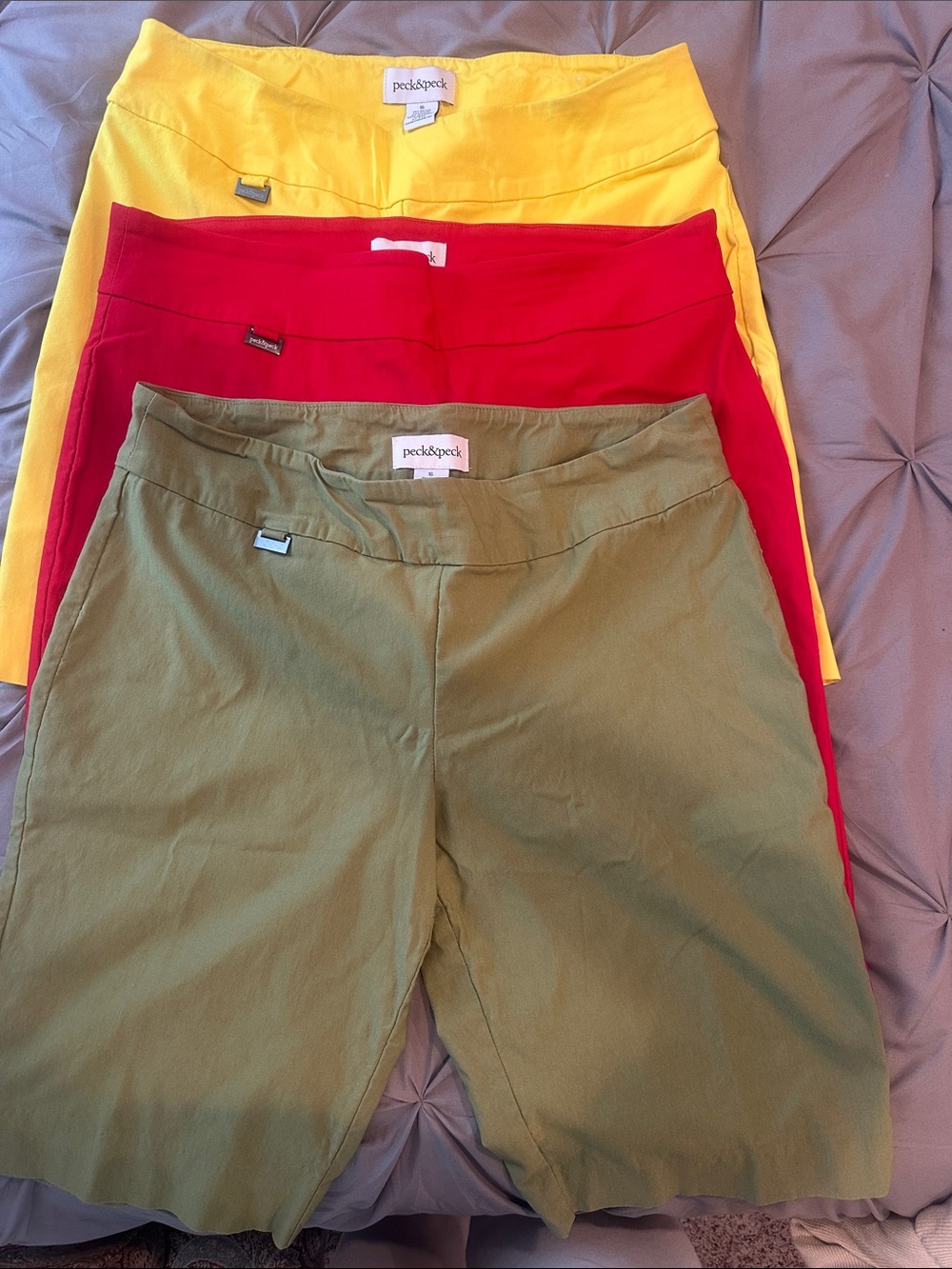 Peck & Peck Black, green, yellow and red Women's Dress Shorts - Picture 6 of 9
